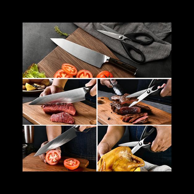  enowo Premium Knife Sharpeners,4 Stage Kitchen Knives Sharpener  Helps Repair,Restore & Polish Straight-Edge Dull Knives & Sharpen Scissors  Quickly and Safely,Easy to Use Blade Sharpener: Home & Kitchen